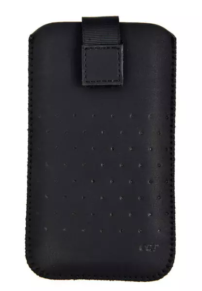 Telefontok 4,7 col fekete tépőzáras-kihúzós tok (130x65x14)