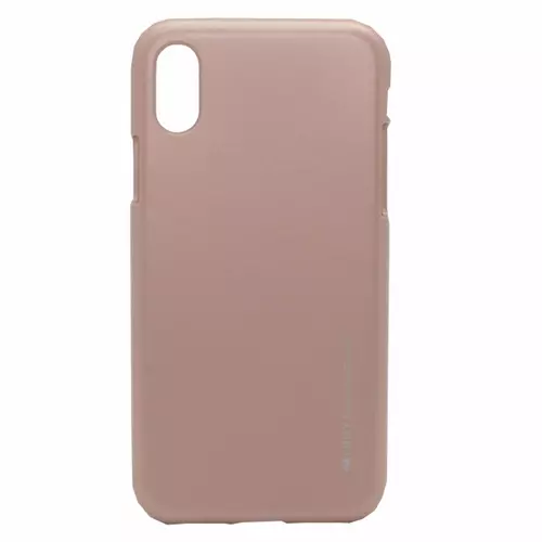 IPHONE XS Max telefontok - hátlap, i-jelly metal Mercury - rose gold