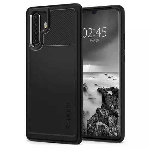 Huawei P30 Pro Telefontok - SPIGEN RUGGED ARMOR HUAWEI FEKETE TOK
