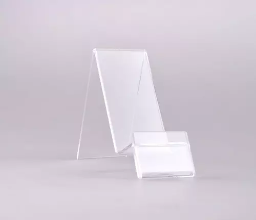 Asztali telefon tartó plexi állvány 40x75 mm - Univerzális