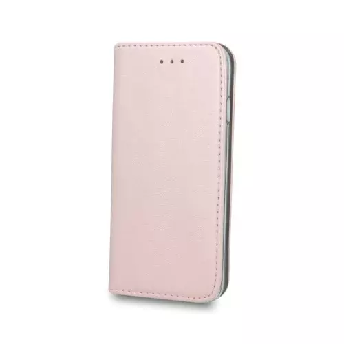 Telefontok Huawei Y5 2019 / Honor 8S - Smart Magnetic rose gold szilikon keretes mágneses könyvtok