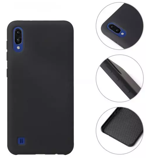 Samsung Galaxy A10 Telefontok - fekete szilikon tok