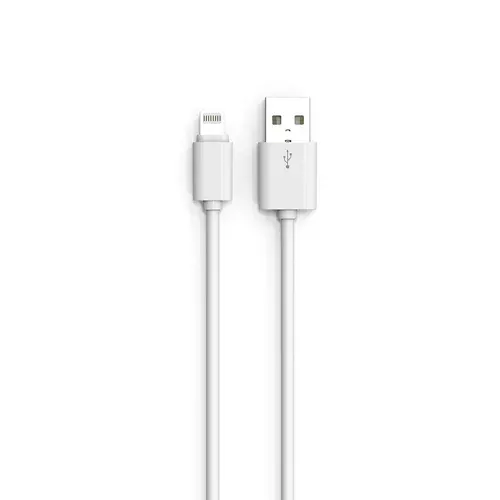 Kábel: LDNIO SY-03 iPhone készülékhez fehér lightning kábel (gyors, 2,1A)