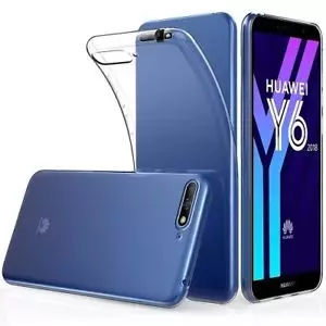 Huawei Y6 2018 Telefontok - átlátszó szilikon tok
