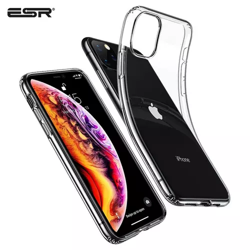 iPhone 11 PRO MAX Telefontok - ESR átlátszó keretes szilikon tok