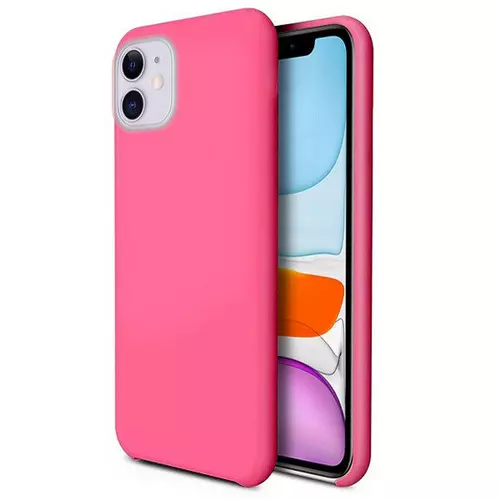 iPhone 11 Pro Max Telefontok - hot pink szilkon tok