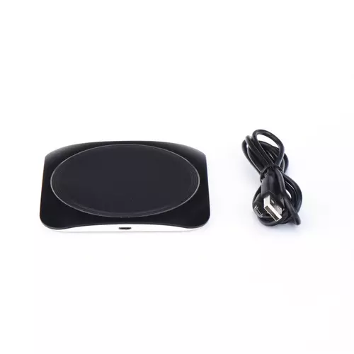 Blue Star Telefon töltő TFK-WC-109 - fekete vezeték nélküli (Wireless) töltőpad 2A 10W + fekete MicroUSB kábel