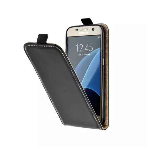 Samsung Galaxy A50s Telefontok - Lefelé nyíló Flexi Fliptok fekete
