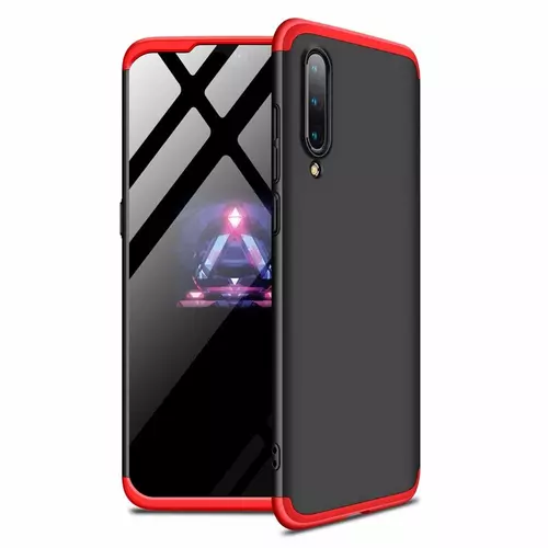 Telefontok Samsung Xiaomi Mi A3 hátlap - GKK Protection 3in1 - fekete-piros