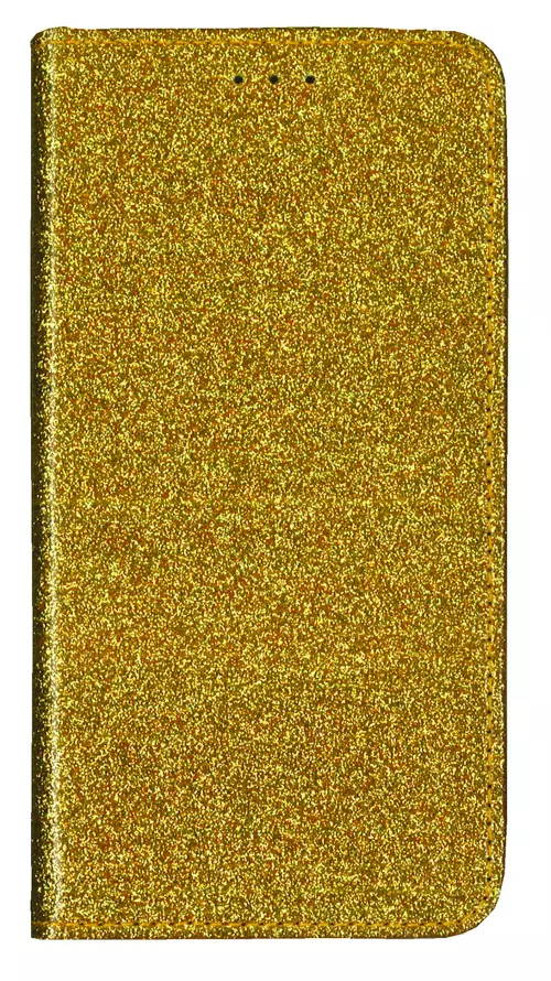 iPhone 11 PRO Telefontok - arany Shiny mágneses szilikon keretes könyvtok