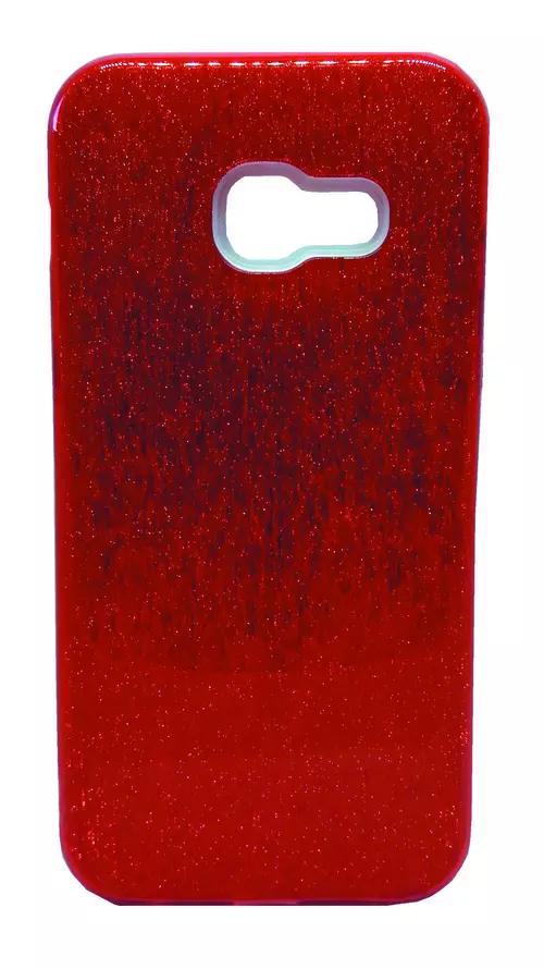 Samsung Galaxy A3 2017 Telefontok - piros Shiny tok