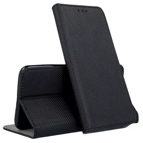Xiaomi Redmi Note 8 / Note 8 2021 Telefontok - fekete mágneses szilikon keretes könyvtok