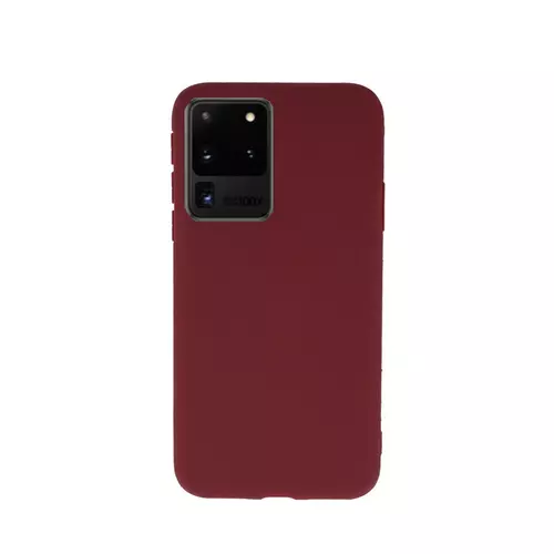 Samsung Galaxy S20 Ultra Telefontok - burgundy szilikon tok