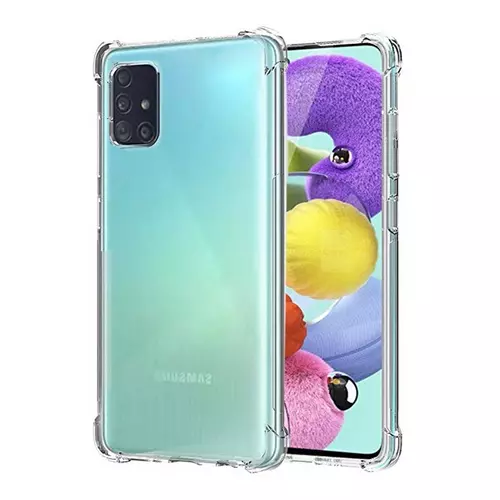 Telefontok Samsung Galaxy A71 - ütésálló átlátszó tok