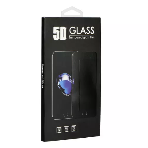 Üvegfólia Samsung Galaxy Note 10 Lite - 5D full glue, kemény tokbarát fólia fekete kerettel