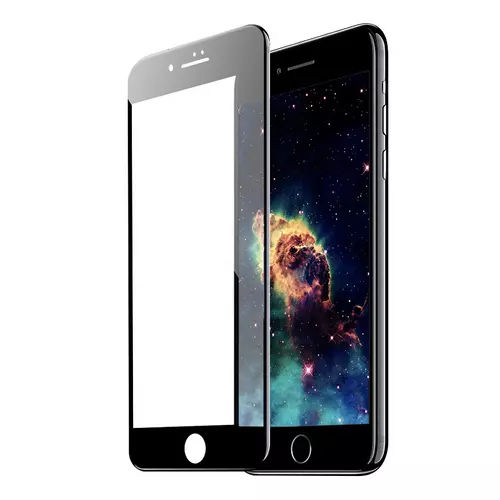 iPhone 7 Plus / 8 Plus Üvegfólia - fekete 5D full glue üvegfólia