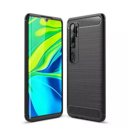 Xiaomi Mi Note 10 / Mi Note 10 Pro Telefontok - Carbon fekete szilikon tok
