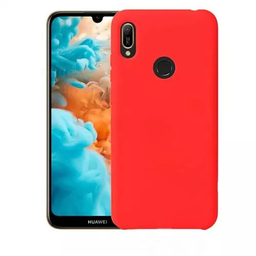 Huawei Y6s (2019) Telefontok - piros szilikon tok
