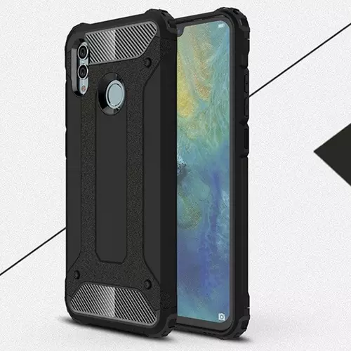 Huawei P smart (2019) Telefontok - Defender fekete ütésálló hátlap tok