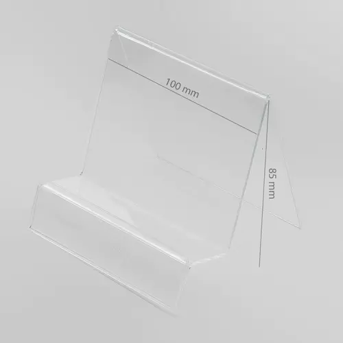 Asztali telefon/tablet tartó plexi állvány - Univerzális - 100X85mm