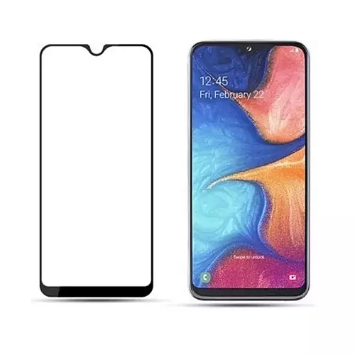 Üvegfólia Samsung Galaxy A20e - fekete tokbarát Slim 3D üvegfólia