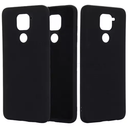 XIAOMI REDMI NOTE 9 / XIAOMI REDMI 10X 4G Telefontok - fekete szilikon hátlaptok