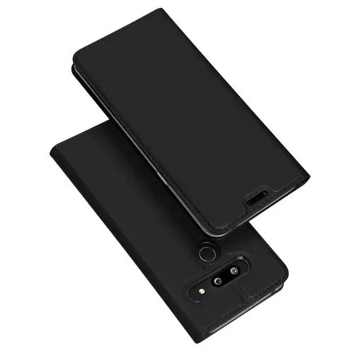 Telefontok LG K50 / LG Q60 - Dux Ducis fekete flipcover tok