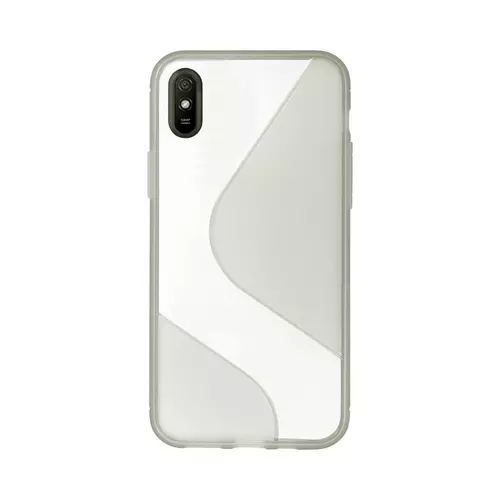 Telefontok Xiaomi Redmi 9A / 9AT - átlátszó S mintás szürke szilikon hátlaptok