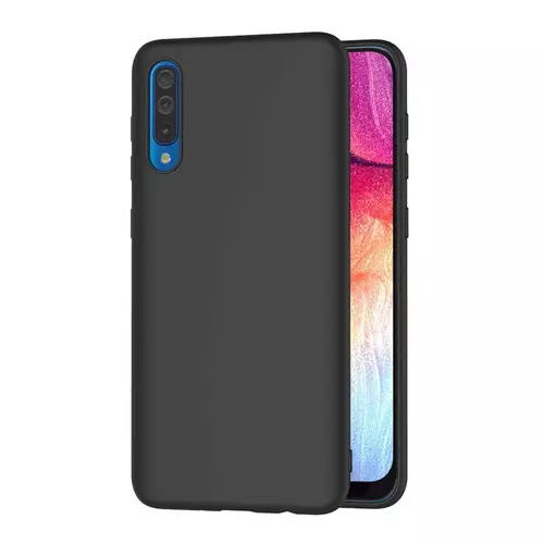 Samsung Galaxy A50 Telefontok - fekete szilikon tok
