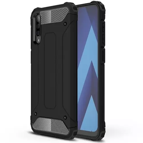 Samsung Galaxy A30s Telefontok - Forcell ARMOR fekete ütésálló tok