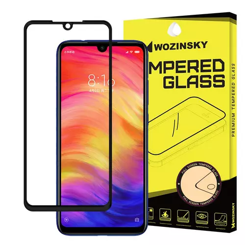 Üvegfólia Xiaomi Redmi 9 - Super kemény tokbarát fólia fekete kerettel