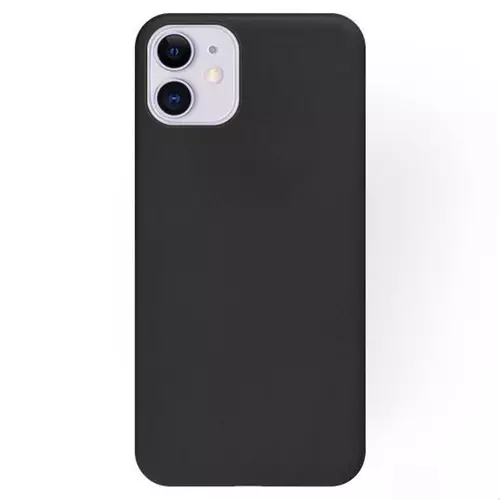 iPhone 12 Telefontok - fekete szilikon tok