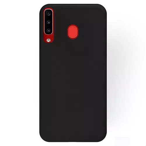 Telefontok Samsung Galaxy A20s - fekete szilikon tok