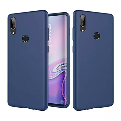 Huawei Y7 2019 Telefontok - kék szilikon tok