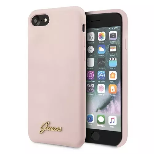iPhone 7 / 8 Telefontok - Guess Silicone Vintage Gold Logo