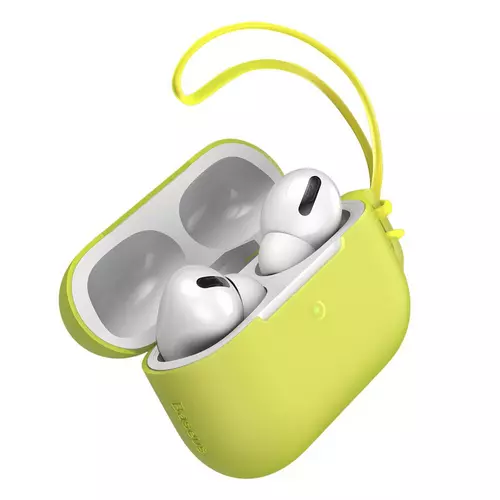 Ultravékony sárga színű szilikongél AirPods PRO tartó - AirPods Pro: Baseus Let's go