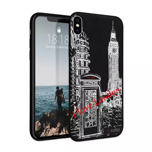 iPhone X Telefontok - Graffiti No.200 mintás szilikon tok