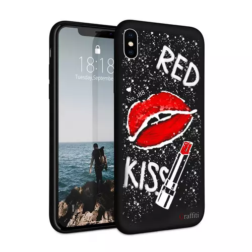 iPhone XS Max Telefontok - Graffiti No.188 mintás szilikon tok