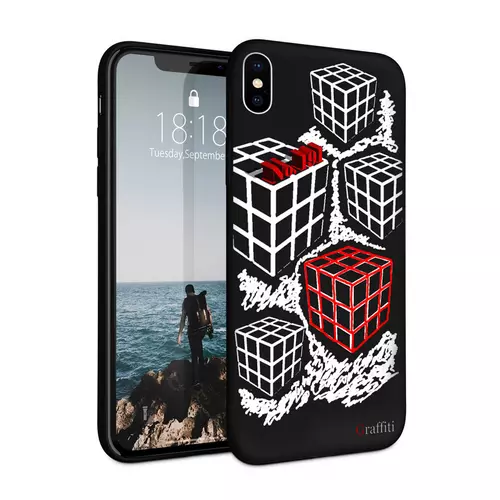 iPhone XS Max Telefontok - Graffiti No.191 mintás szilikon tok
