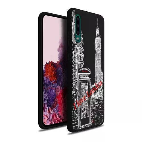 Huawei P30 Telefontok - Graffiti No.200 mintás szilikon tok