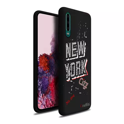 Huawei P30 Telefontok - Graffiti No.204 mintás szilikon tok