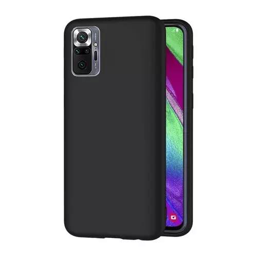 Xiaomi Redmi Note 10 Pro / Note 10 Pro Max Telefontok - fekete szilikon tok