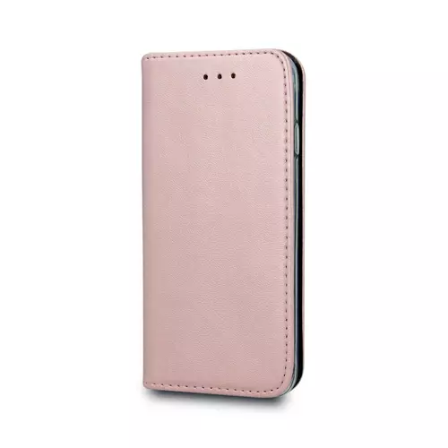 Telefontok Xiaomi Redmi Note 10 Pro / Note 10 Pro Max - Smart Magnetic rose gold szilikon keretes mágneses könyvtok