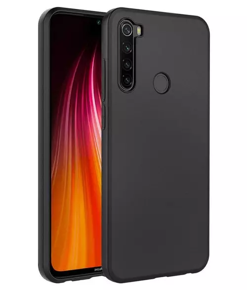 Xiaomi Redmi Note 8 / Note 8 2021 Telefontok - fekete szilikon tok