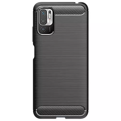 Xiaomi Redmi Note 10 5G / Xiaomi Poco M3 Pro 5G Telefontok - Carbon Fiber fekete szilikon tok