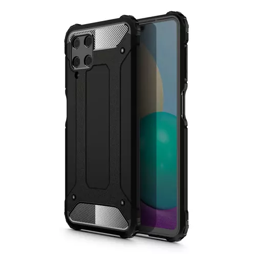 Samsung Galaxy A22 LTE / 4G Telefontok - fekete ütésálló tok