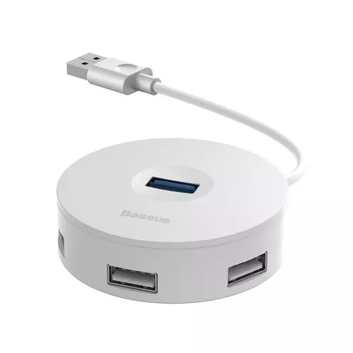 BASEUS CAHUB-F02 adapter - 4xUSB porttal+MicroUSB, fehér adapter