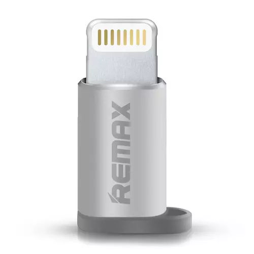 Remax micro usb adapter - Lightning 8pin adapter ezüst