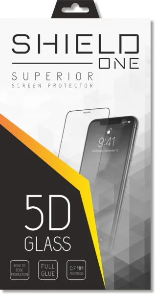 iphone 11 Pro Üvegfólia - ShieldOne 5D kijelzővédő üvegfólia fekete kerettel