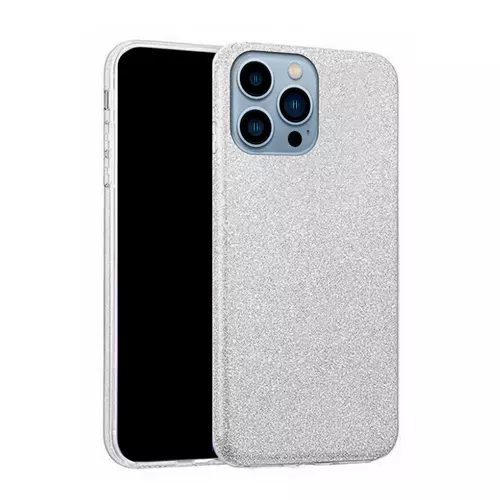 iPhone 13 Pro Max Telefontok - Ezüst Shiny tok